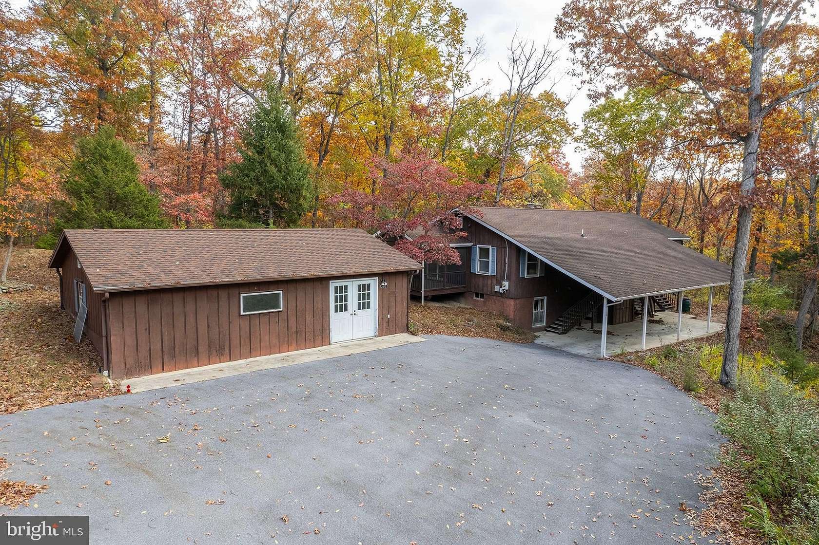 9 Acres of Residential Land with Home for Sale in Bunker Hill, West Virginia