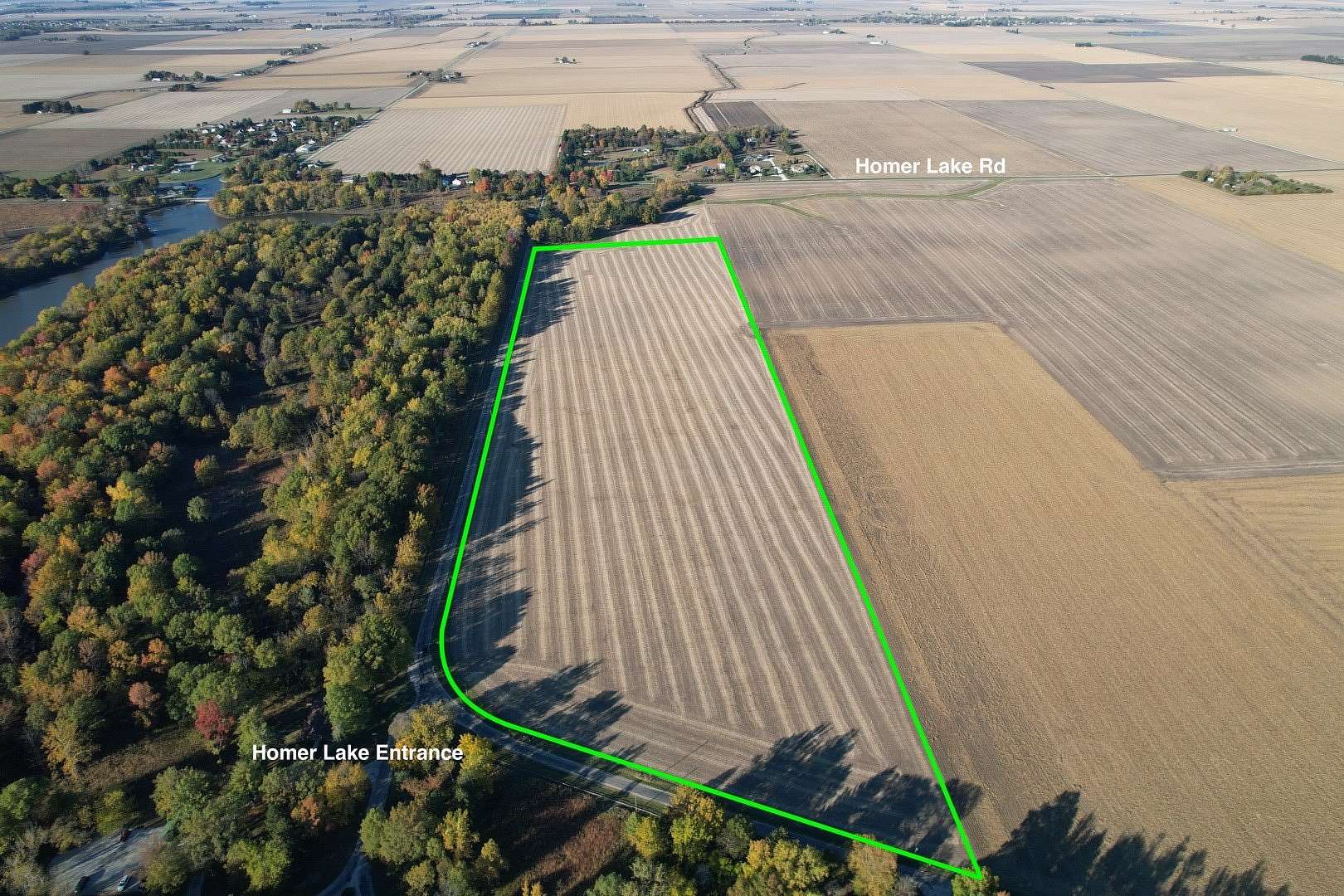 33.8 Acres of Land for Sale in Homer, Illinois