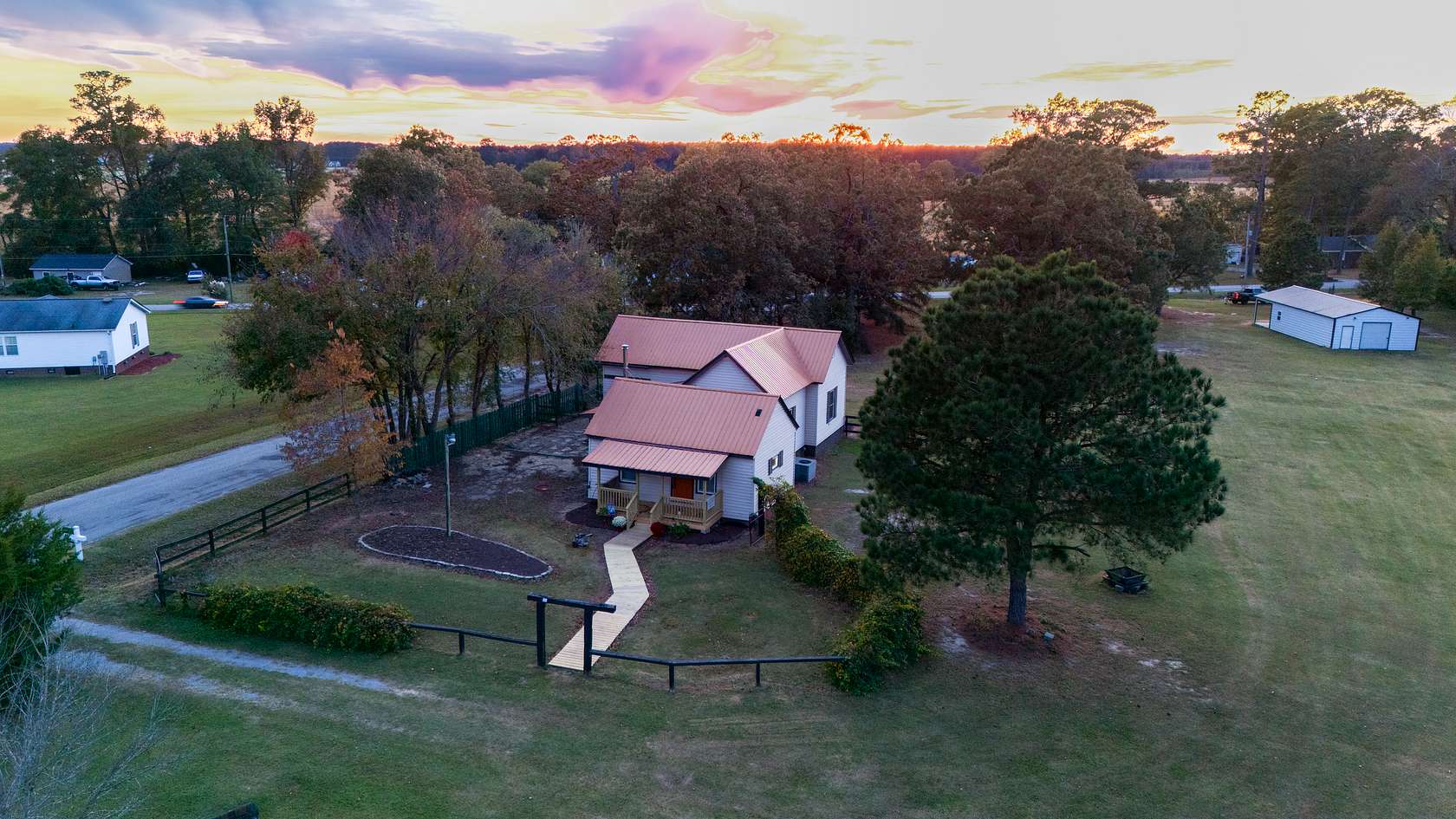 3 Acres of Land with Home for Sale in Winterville, North Carolina