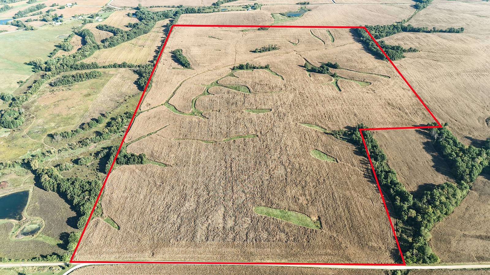 195 Acres of Recreational Land for Auction in Huntsville, Missouri
