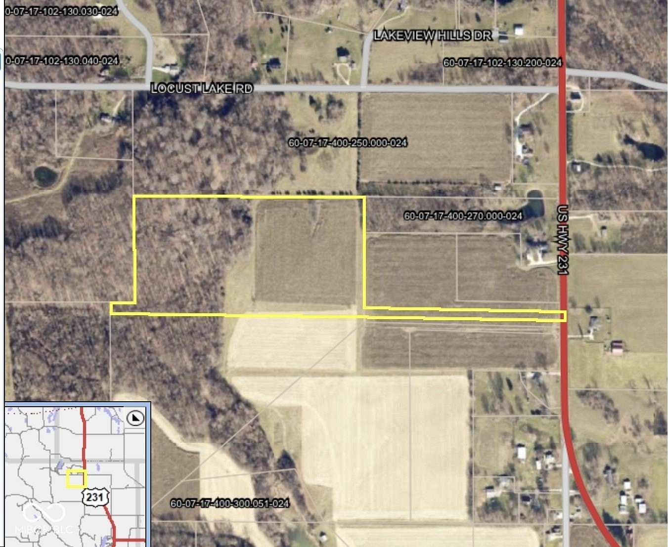 25.4 Acres of Land for Sale in Spencer, Indiana