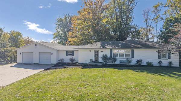 6.3 Acres of Residential Land with Home for Sale in Hazleton, Indiana