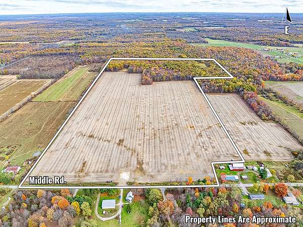 87 Acres of Recreational Land & Farm for Sale in Pierpont, Ohio