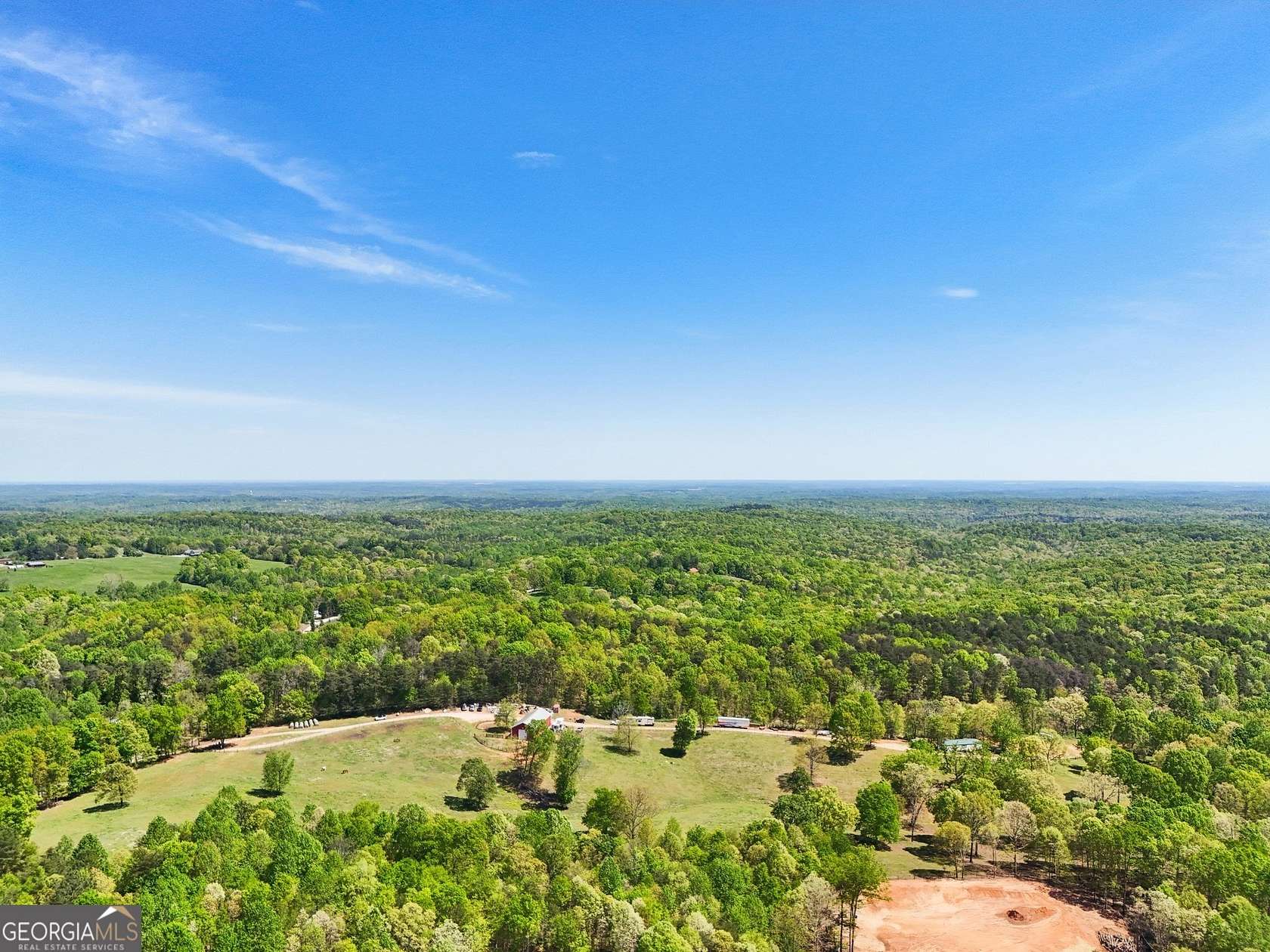 61.9 Acres of Land with Home for Sale in Lula, Georgia