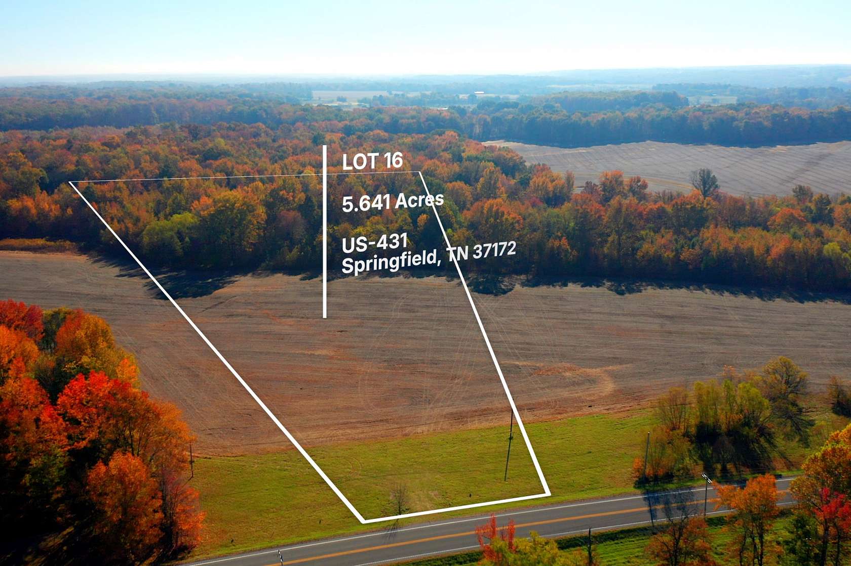 5.64 Acres of Land for Sale in Springfield, Tennessee