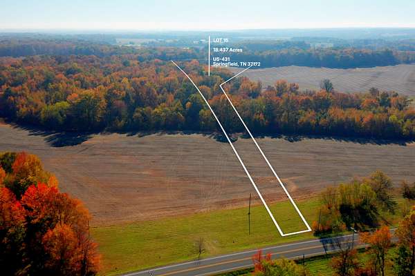 18.4 Acres of Land for Sale in Springfield, Tennessee
