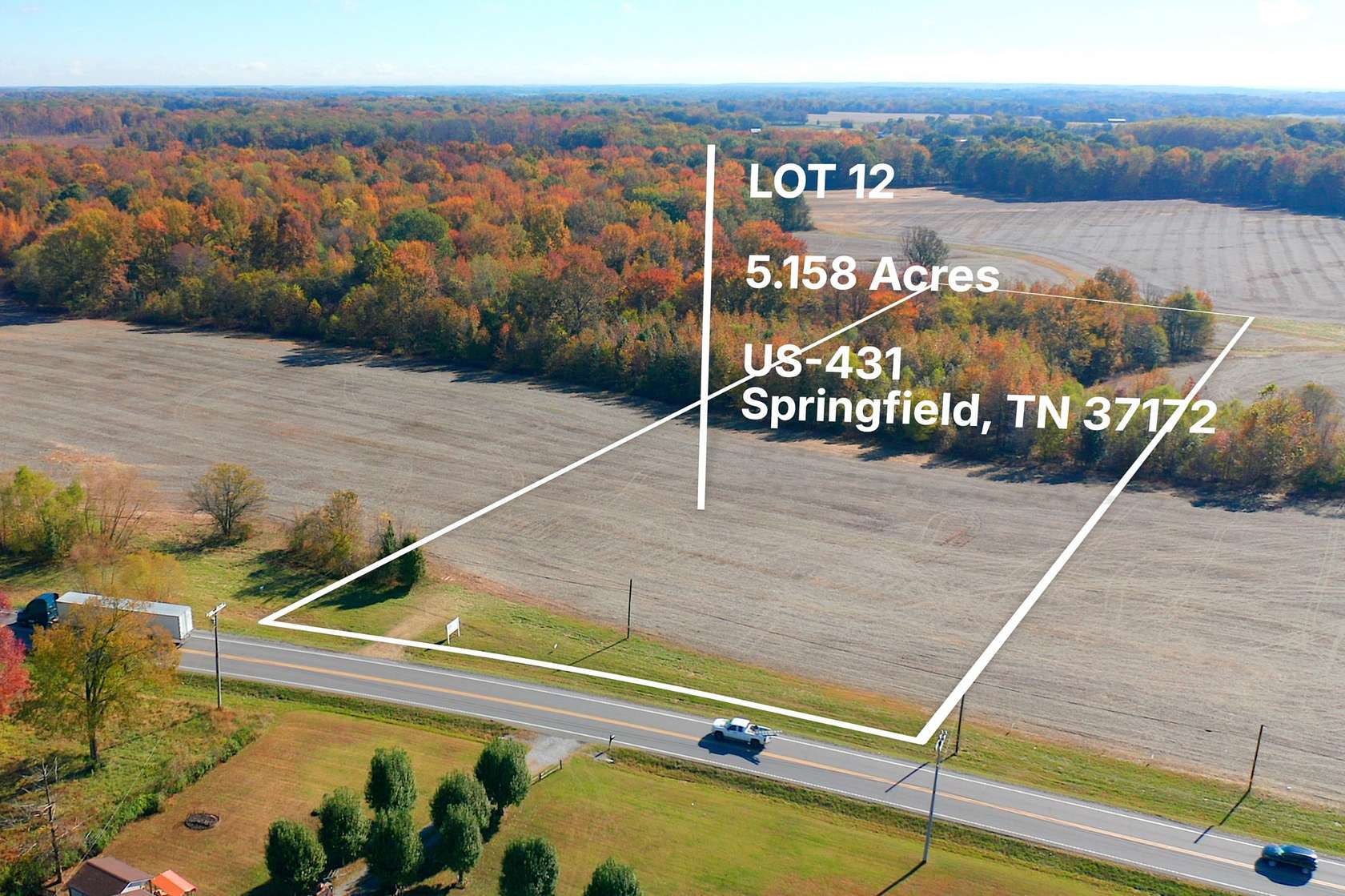5.16 Acres of Residential Land for Sale in Springfield, Tennessee