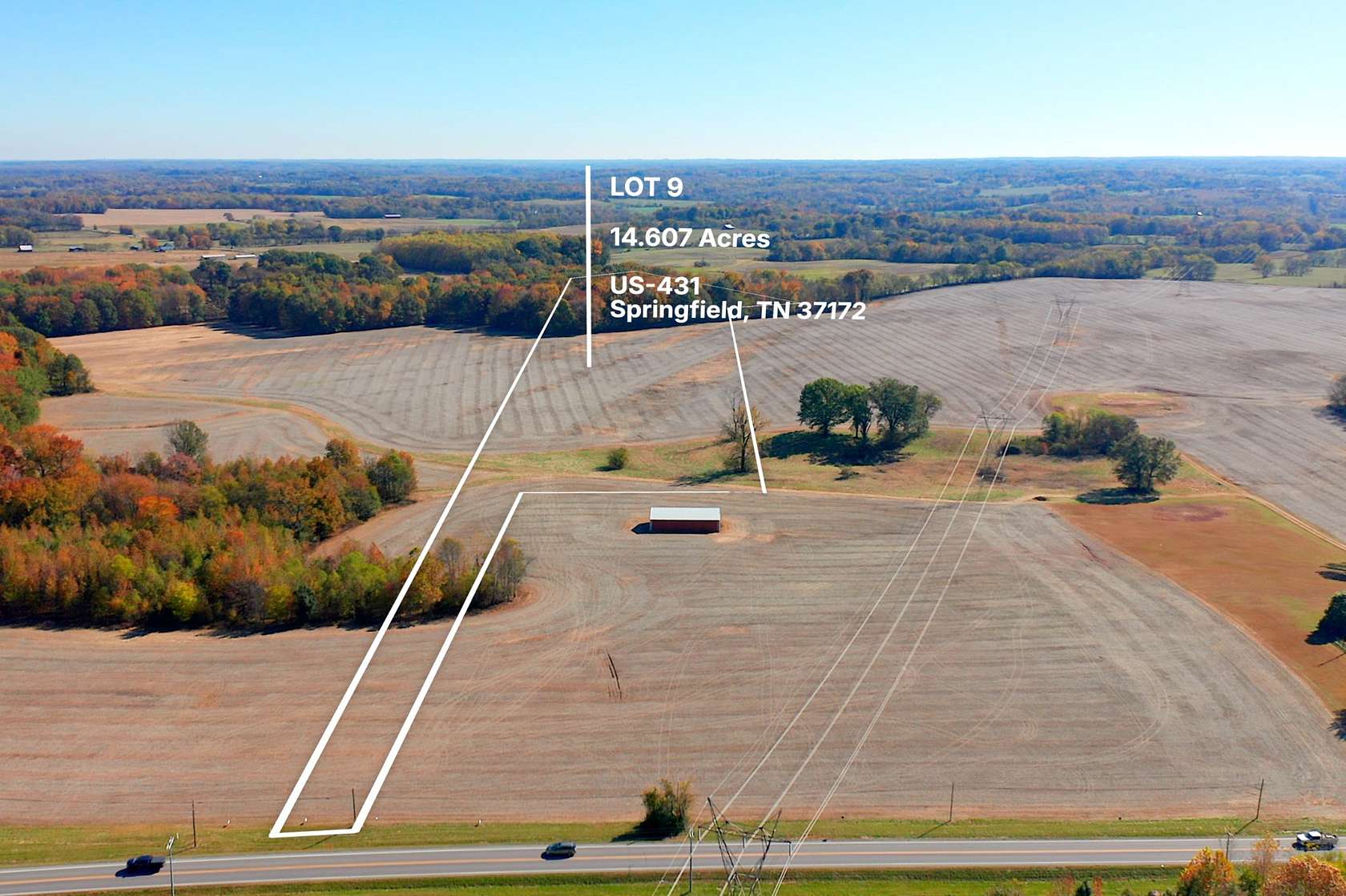 14.6 Acres of Land for Sale in Springfield, Tennessee