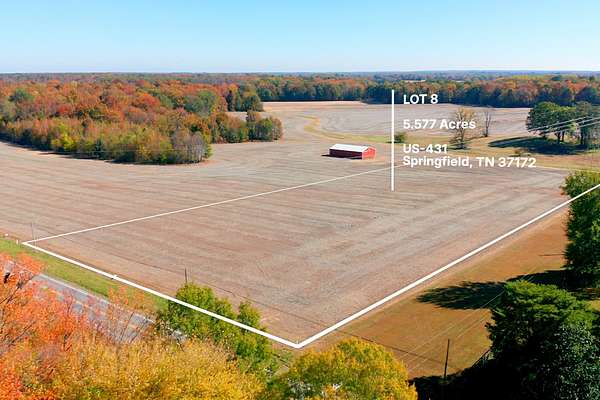 5.58 Acres of Land for Sale in Springfield, Tennessee