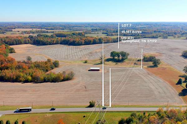 15.2 Acres of Land for Sale in Springfield, Tennessee