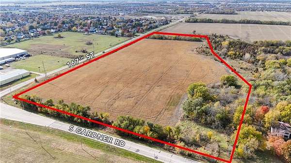 20.4 Acres of Commercial Land for Sale in Gardner, Kansas