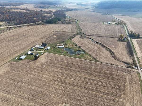 29.6 Acres of Agricultural Land with Home for Sale in Stockton, Illinois