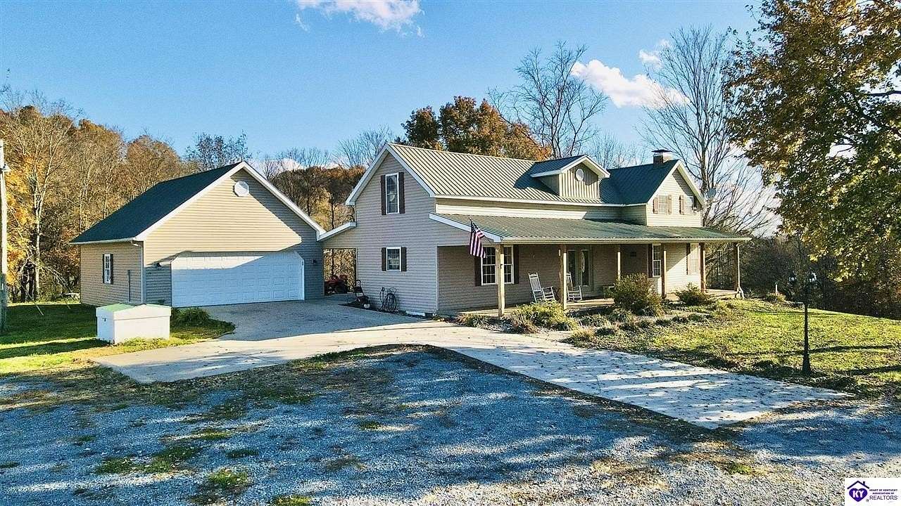 22.3 Acres of Land with Home for Sale in Greensburg, Kentucky