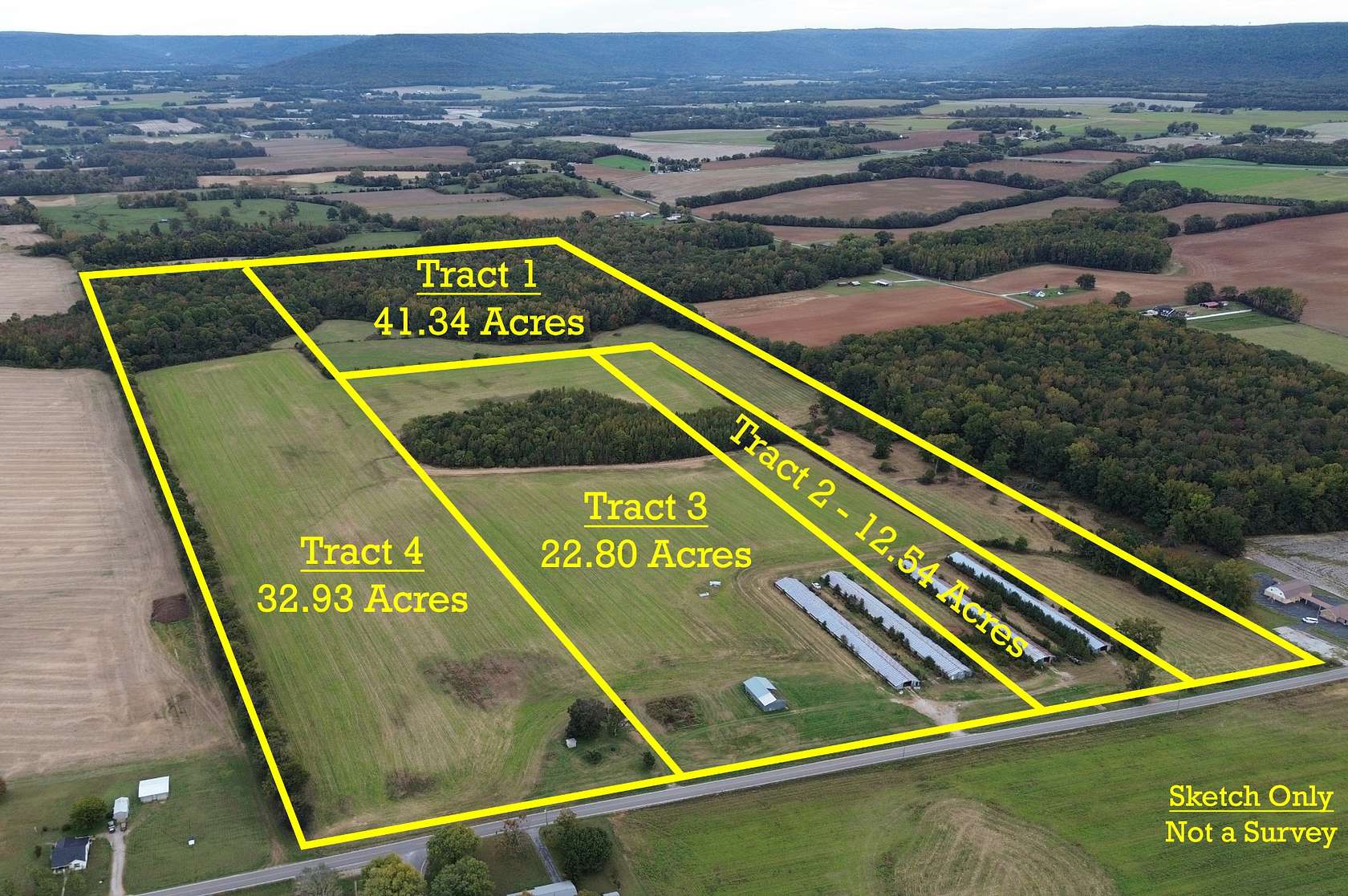 41.3 Acres of Recreational Land & Farm for Auction in Decherd, Tennessee