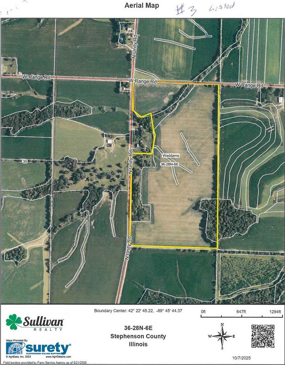 82 Acres of Recreational Land & Farm for Auction in Lena, Illinois