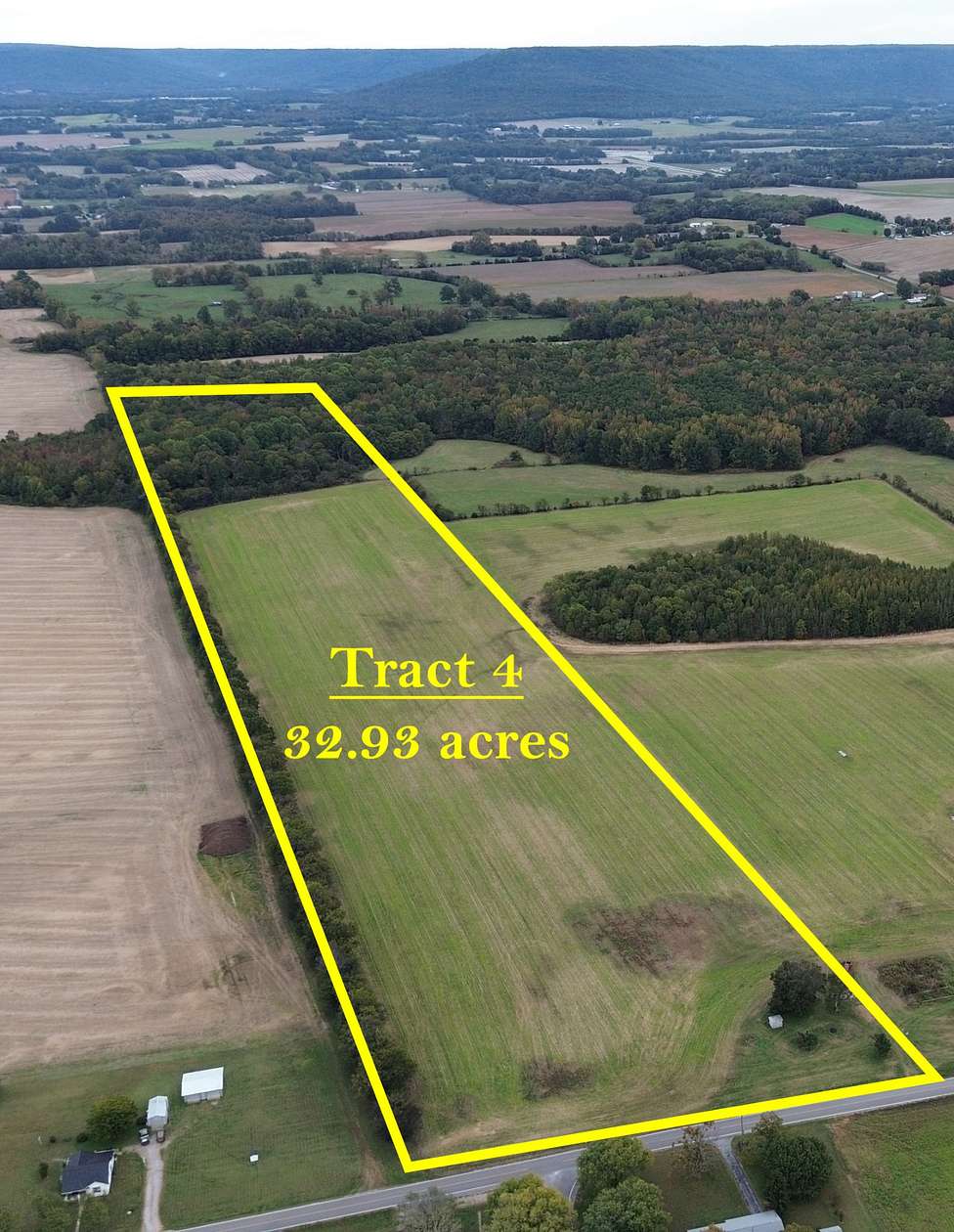 33 Acres of Recreational Land & Farm for Auction in Decherd, Tennessee