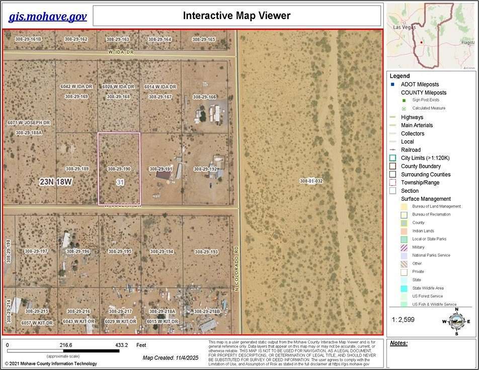1 Acre of Residential Land for Sale in Golden Valley, Arizona