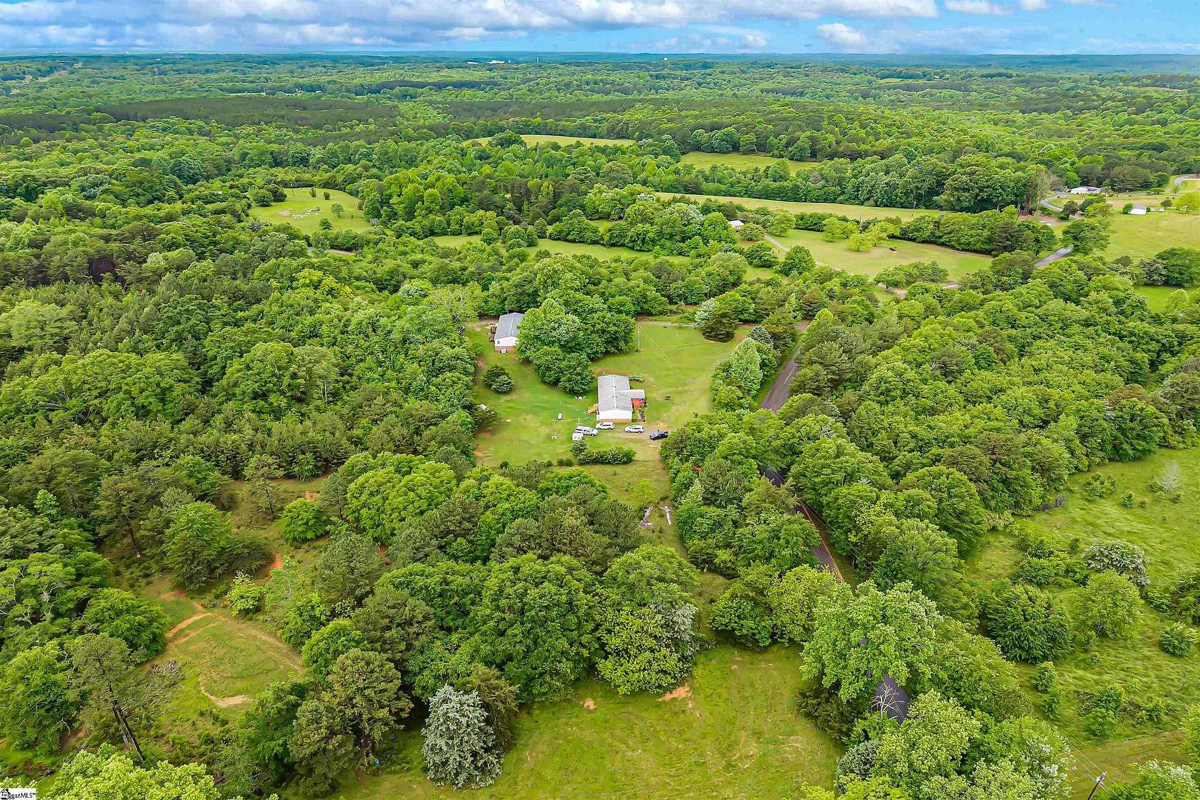 25 Acres of Recreational Land with Home for Sale in Liberty, South Carolina