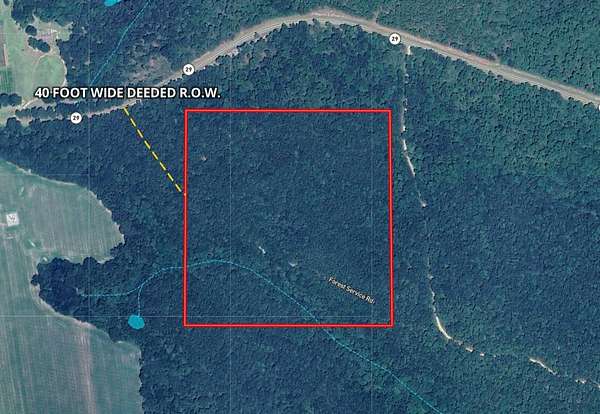 40 Acres of Recreational Land for Sale in Brooklyn, Mississippi