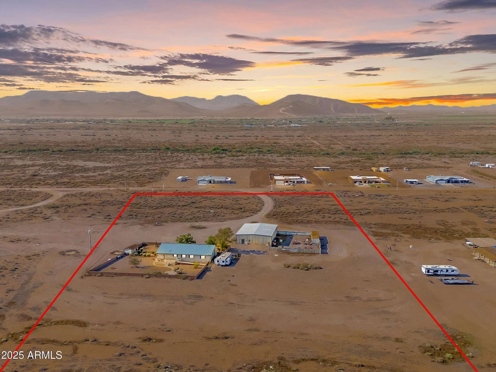 5 Acres of Residential Land with Home for Sale in Tonopah, Arizona