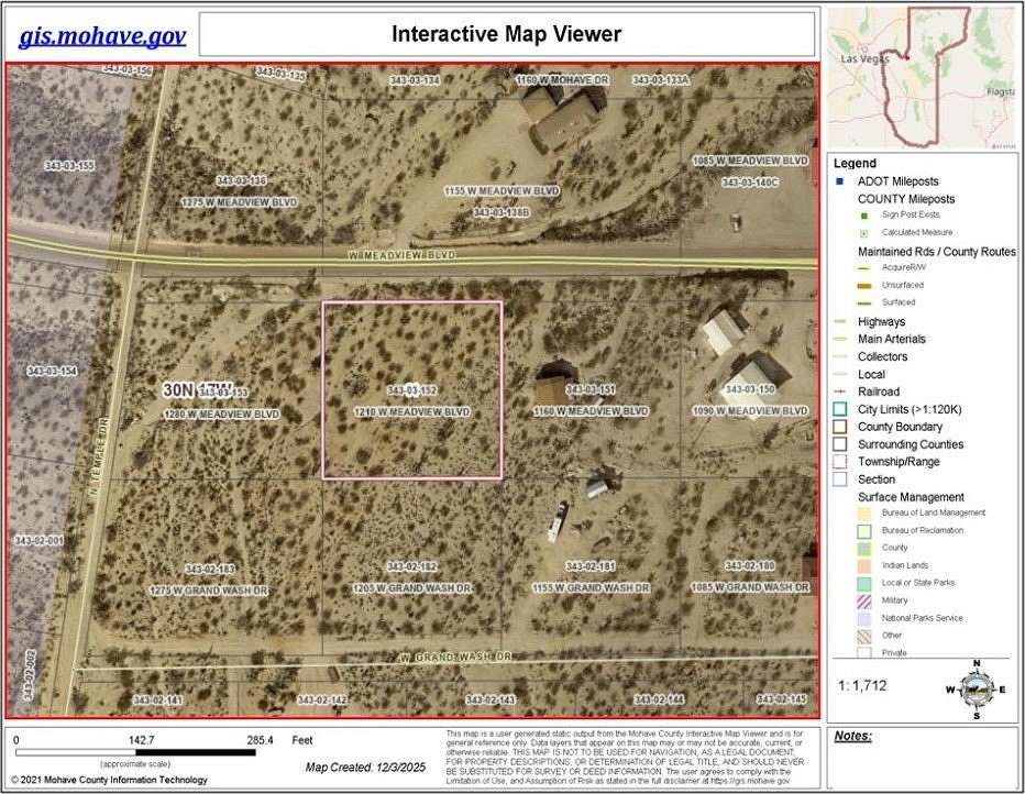 1 Acre of Residential Land for Sale in Meadview, Arizona