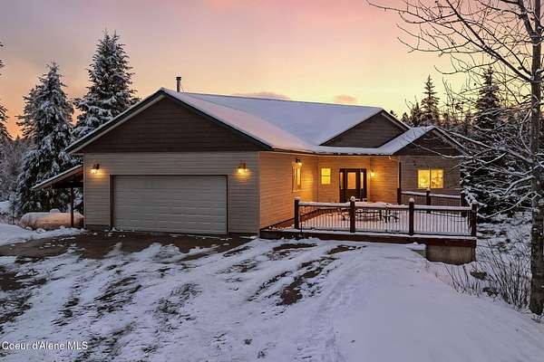 10 Acres of Residential Land with Home for Sale in Blanchard, Idaho