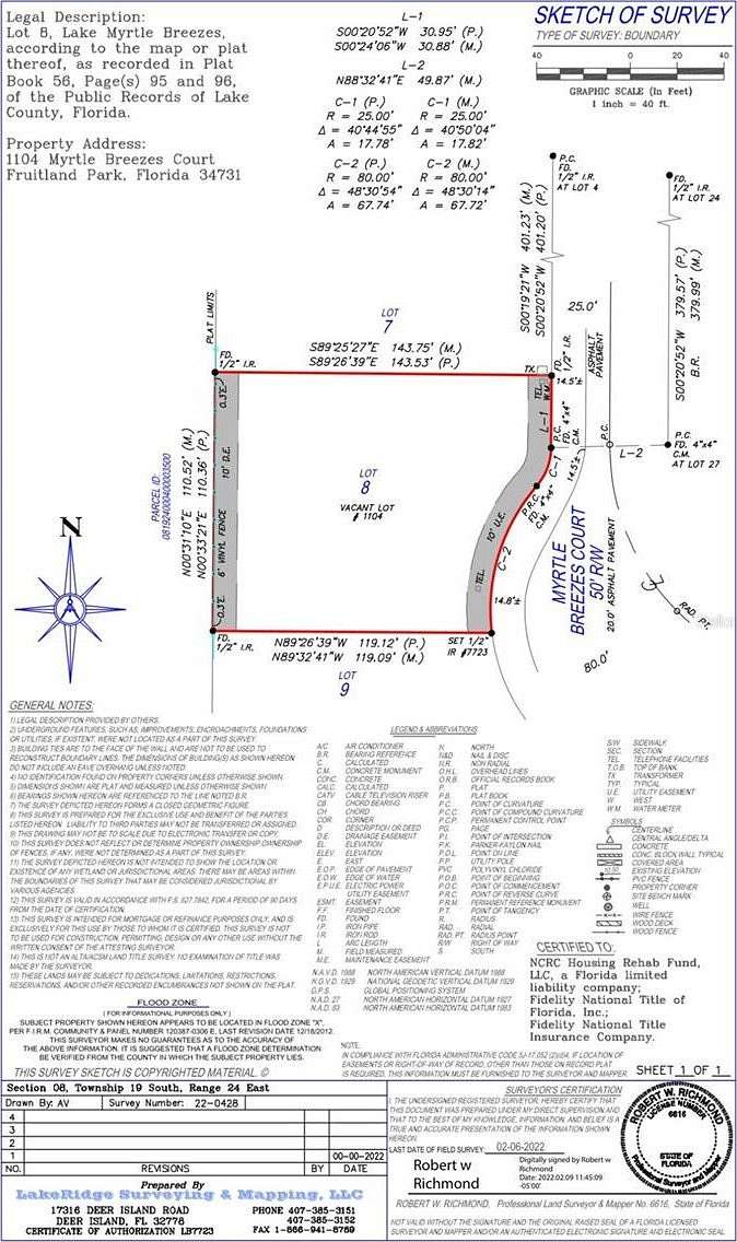 0.33 Acres of Residential Land for Sale in Fruitland Park, Florida