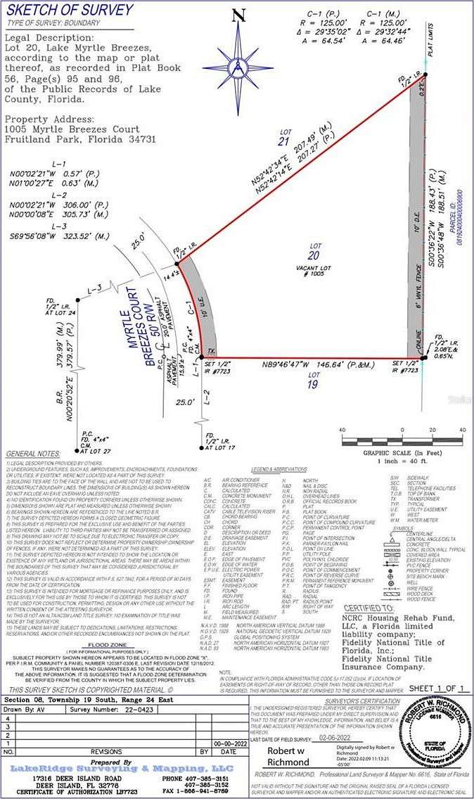 0.45 Acres of Residential Land for Sale in Fruitland Park, Florida