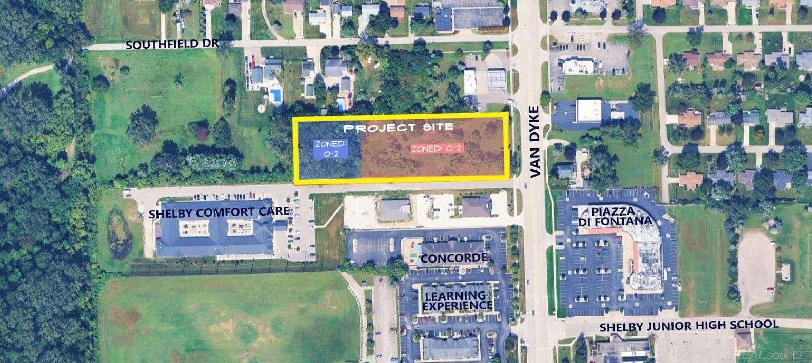 2.82 Acres of Improved Commercial Land for Lease in Utica, Michigan