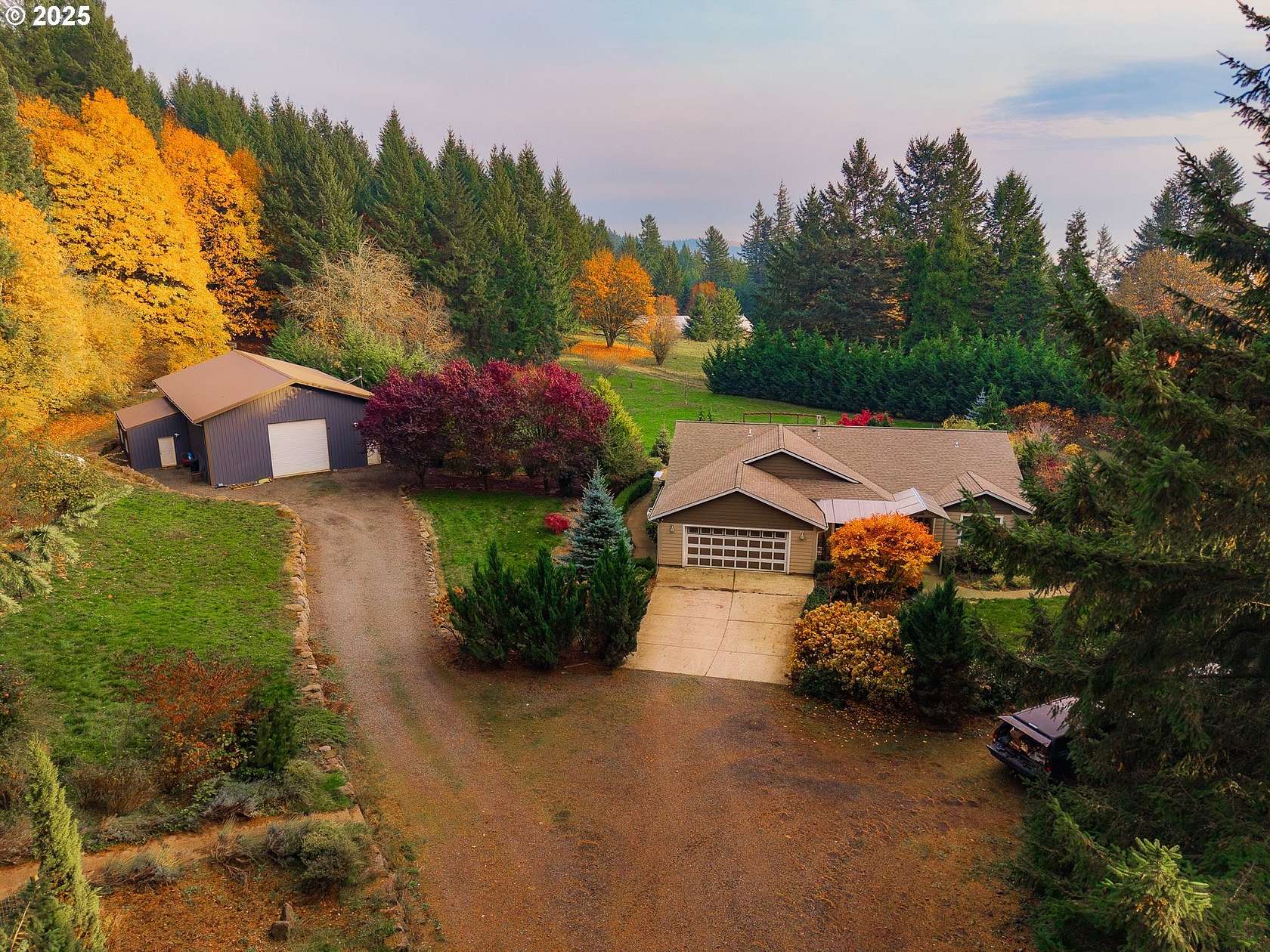 7.55 Acres of Land with Home for Sale in Newberg, Oregon