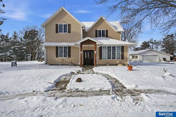 9.53 Acres of Residential Land with Home for Sale in Martell, Nebraska