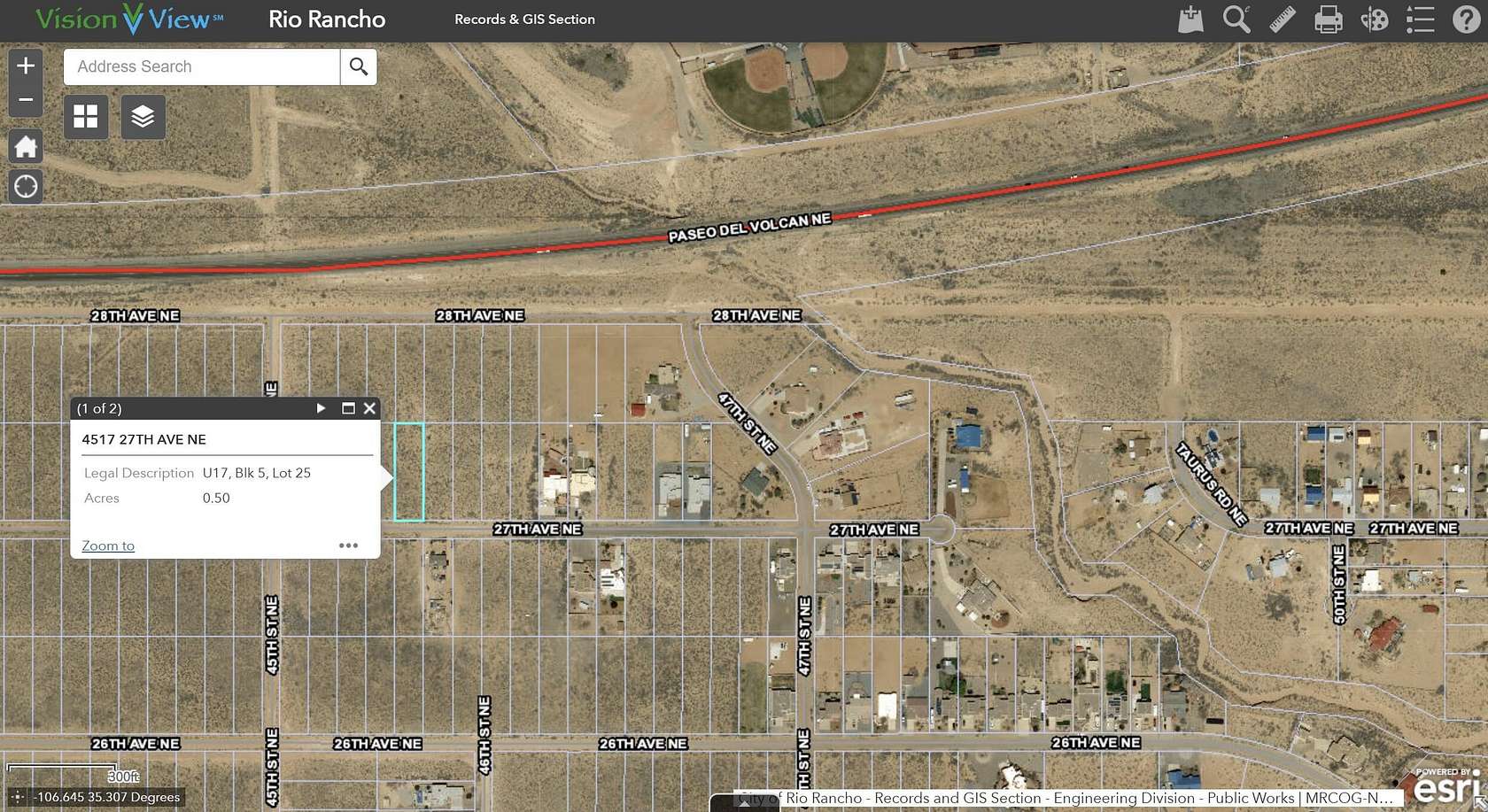 0.5 Acres of Land for Sale in Rio Rancho, New Mexico