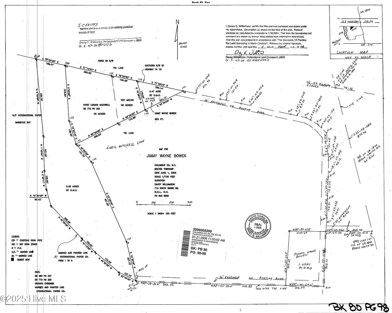 6 Acres of Residential Land for Sale in Bolton, North Carolina