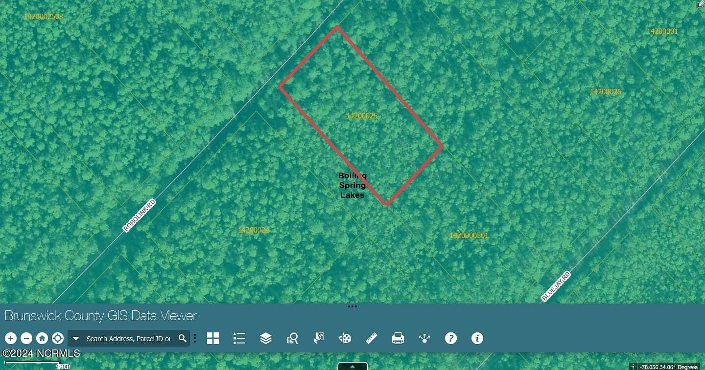 1 Acre of Residential Land for Sale in Boiling Spring Lakes, North Carolina