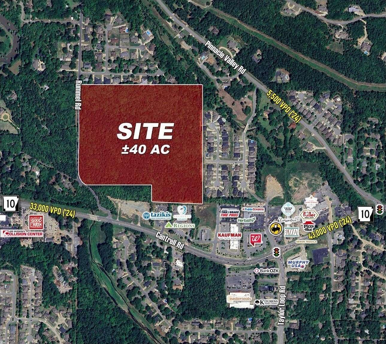 40 Acres of Recreational & Residential Land for Sale in Little Rock, Arkansas