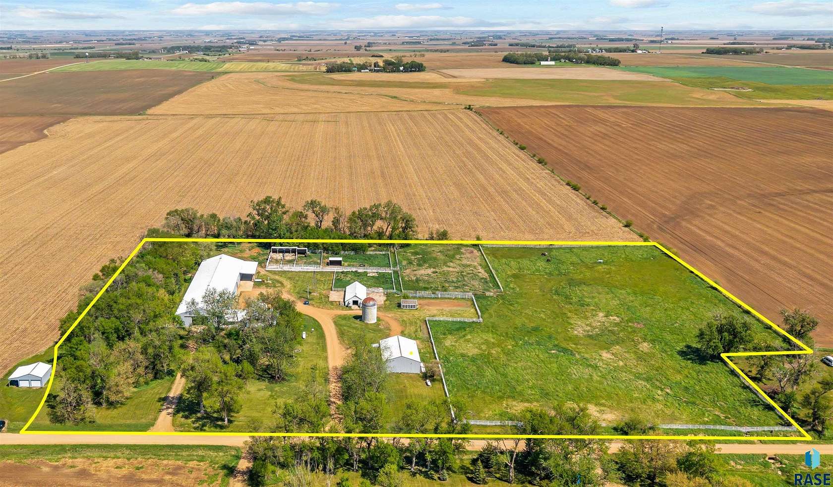 12.2 Acres of Land with Home for Sale in Beresford, South Dakota