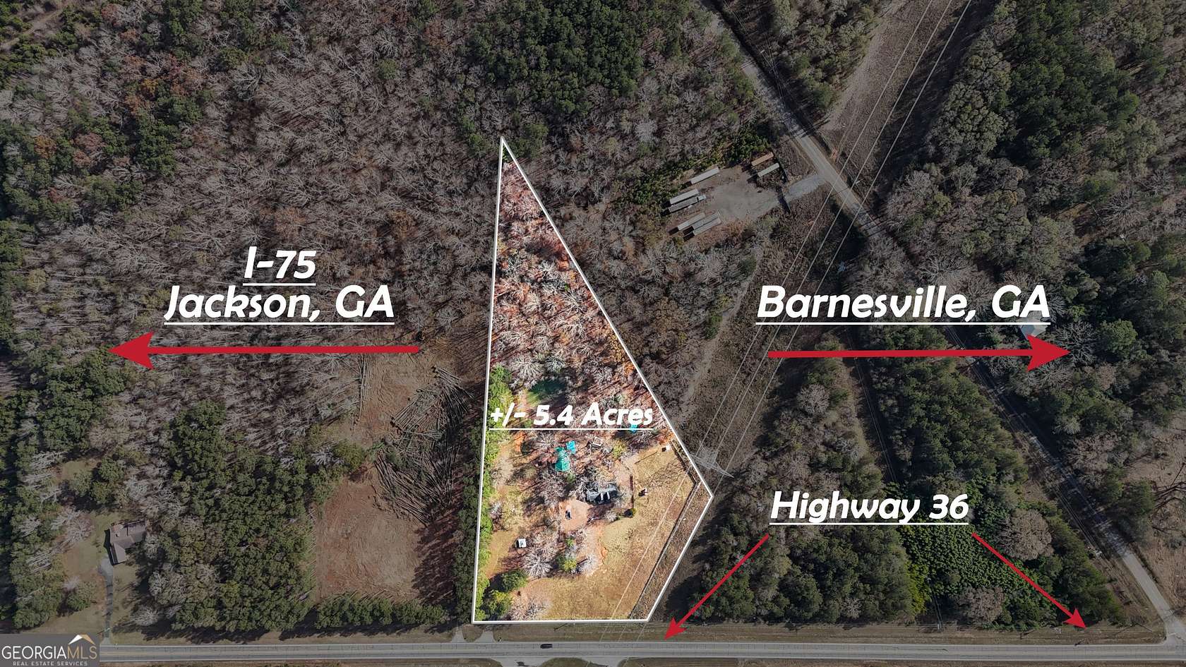 5.4 Acres of Improved Mixed-Use Land for Sale in Jackson, Georgia