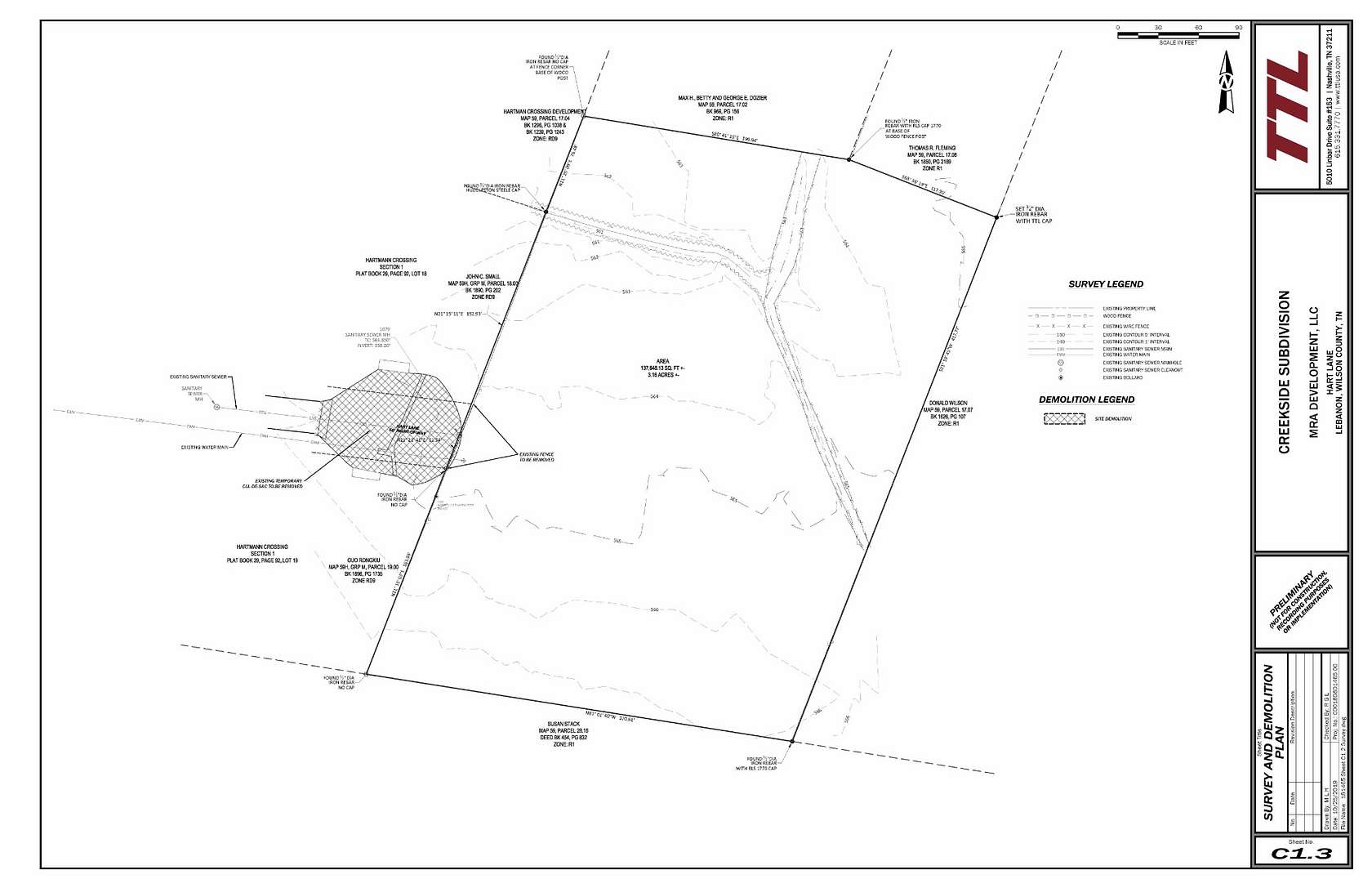 3.16 Acres of Residential Land for Sale in Lebanon, Tennessee