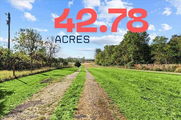 42.8 Acres of Land with Home for Sale in Zanesfield, Ohio