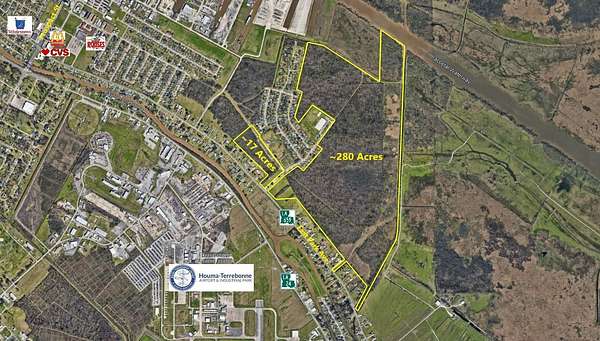 297 Acres of Mixed-Use Land for Sale in Houma, Louisiana