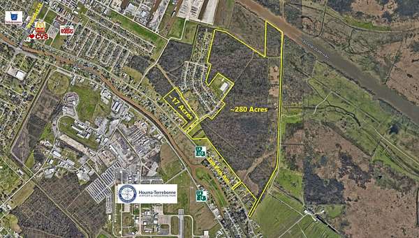 17 Acres of Mixed-Use Land for Sale in Houma, Louisiana
