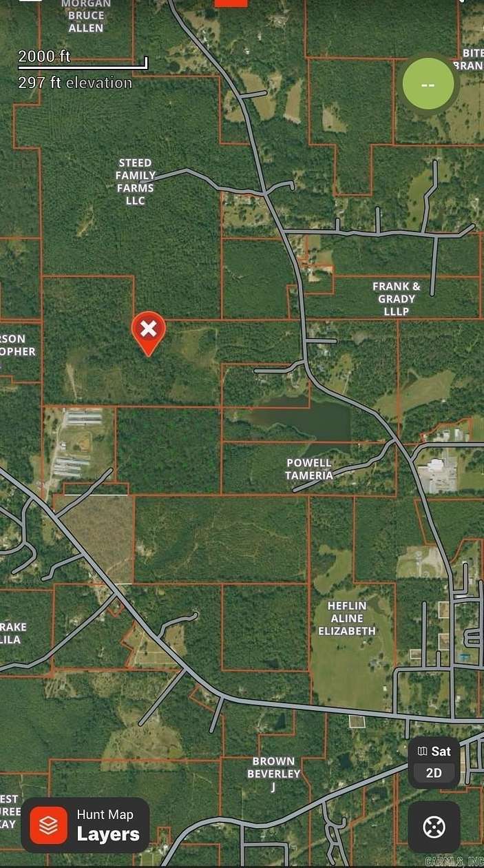 120 Acres of Recreational Land for Sale in Star City, Arkansas