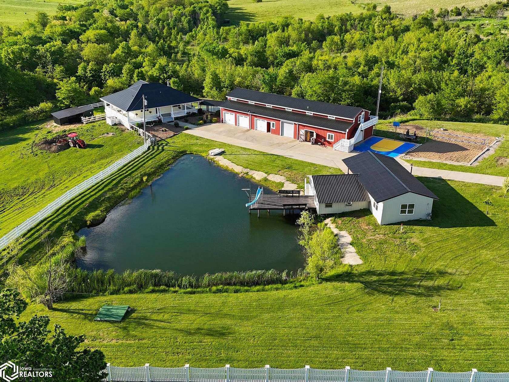 13.5 Acres of Recreational Land with Home for Sale in Centerville, Iowa