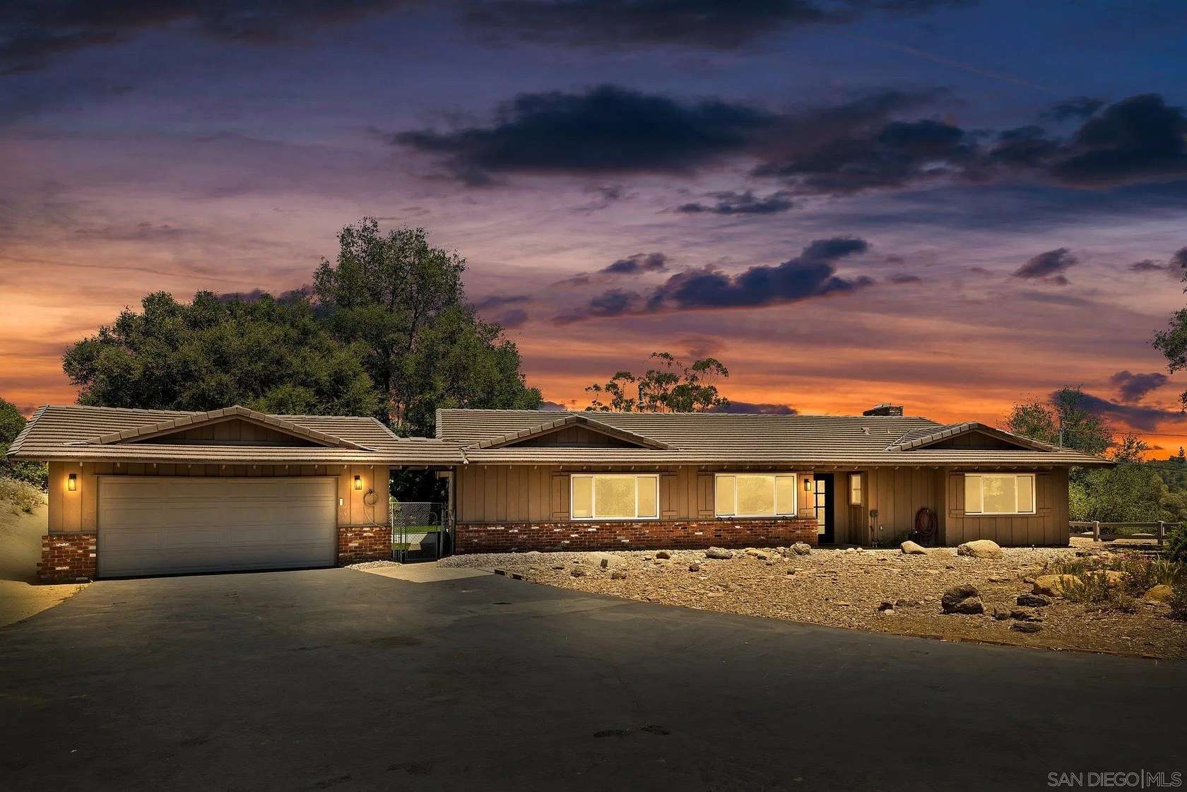 2.5 Acres of Residential Land with Home for Sale in Alpine, California