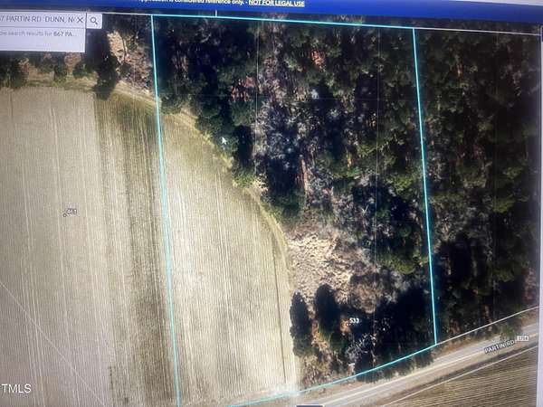 6 Acres of Residential Land for Sale in Dunn, North Carolina