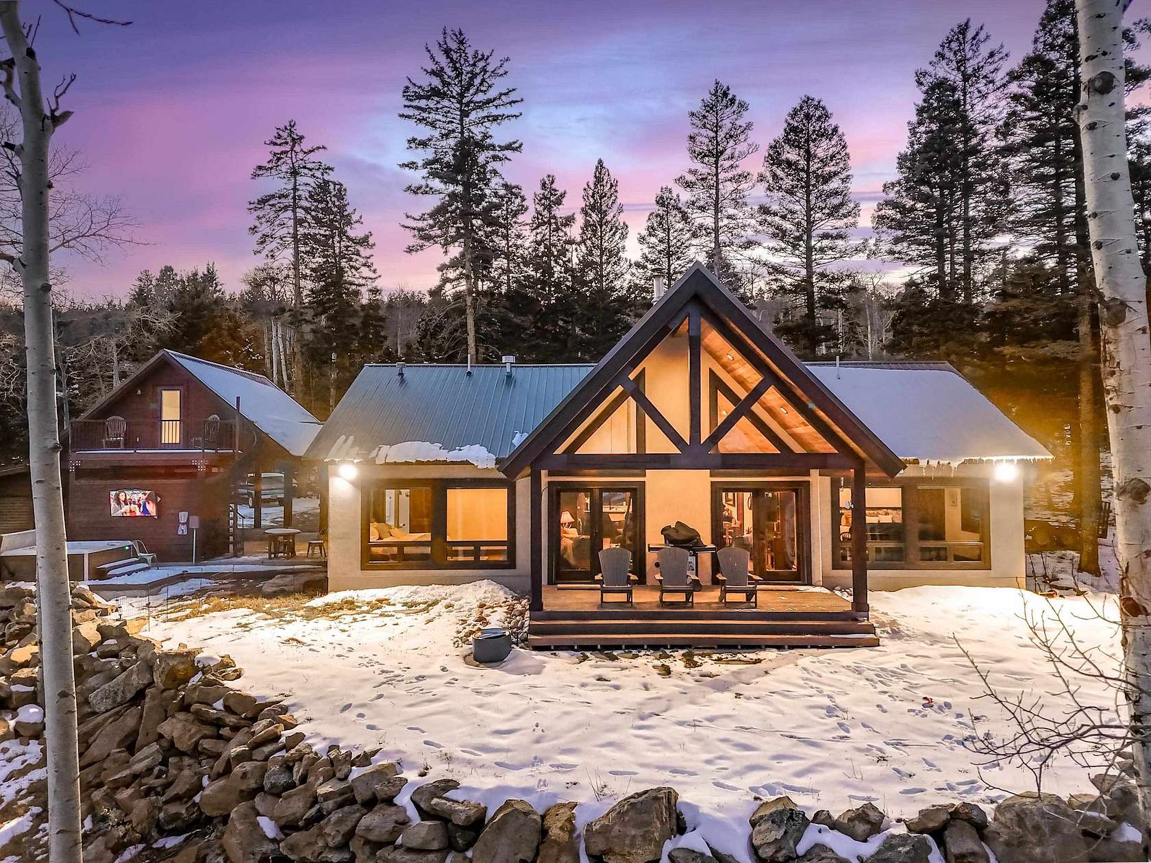 5.18 Acres of Residential Land with Home for Sale in Angel Fire, New Mexico