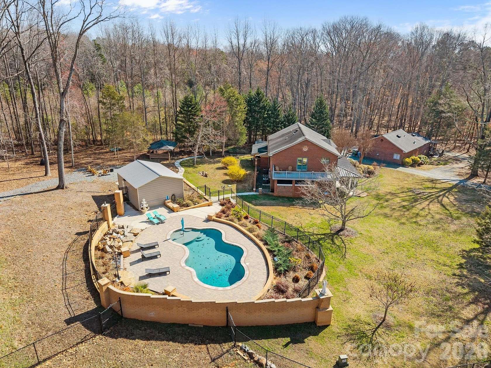 4.89 Acres of Land with Home for Sale in Mint Hill, North Carolina