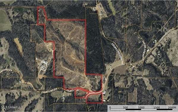 56.8 Acres of Recreational Land for Sale in Walnut, Mississippi