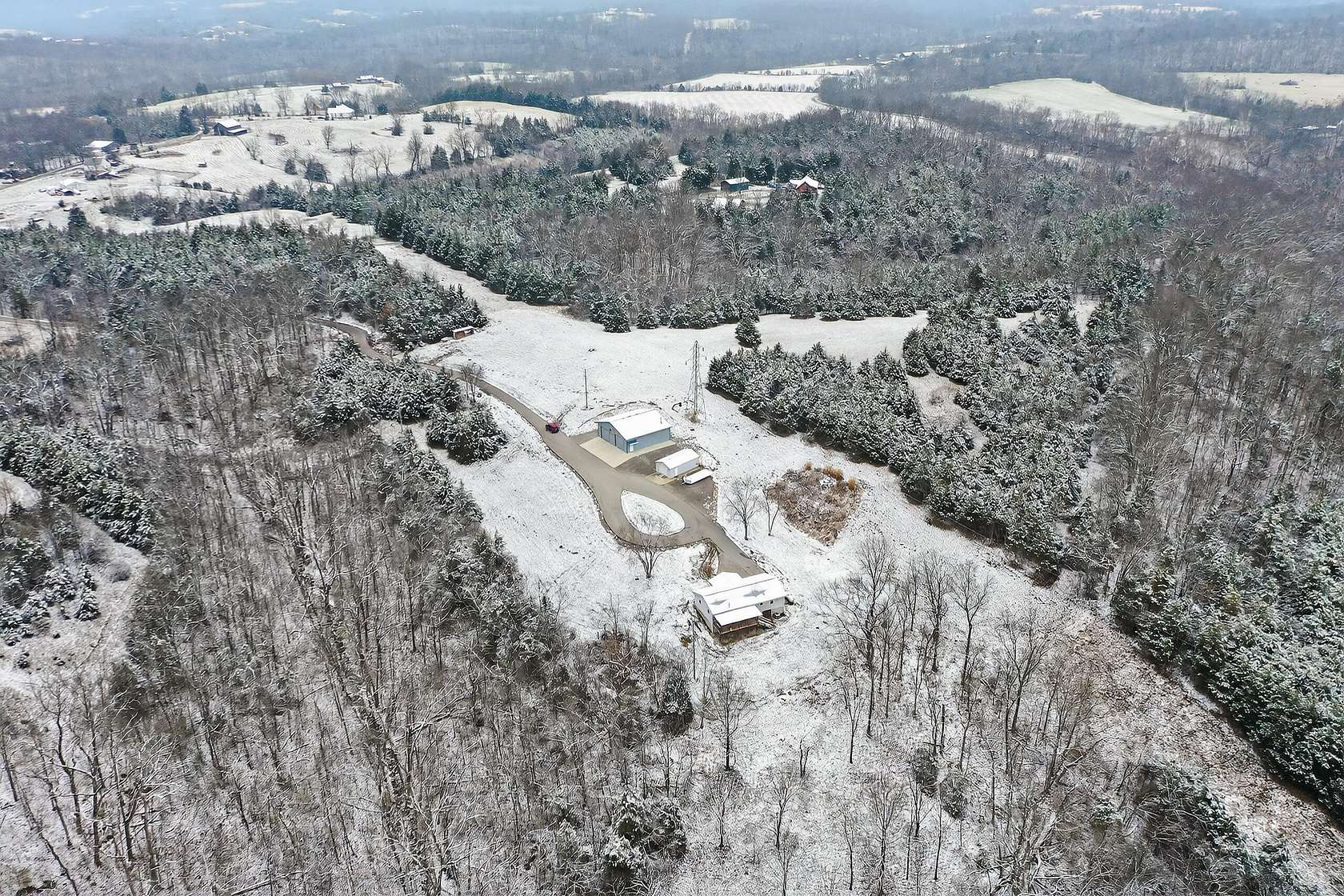 14 Acres of Land with Home for Sale in Lawrenceburg, Kentucky