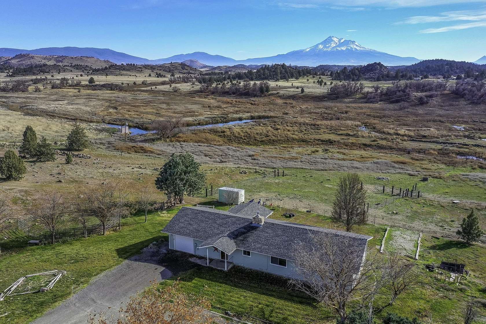 21.2 Acres of Agricultural Land with Home for Sale in Montague, California